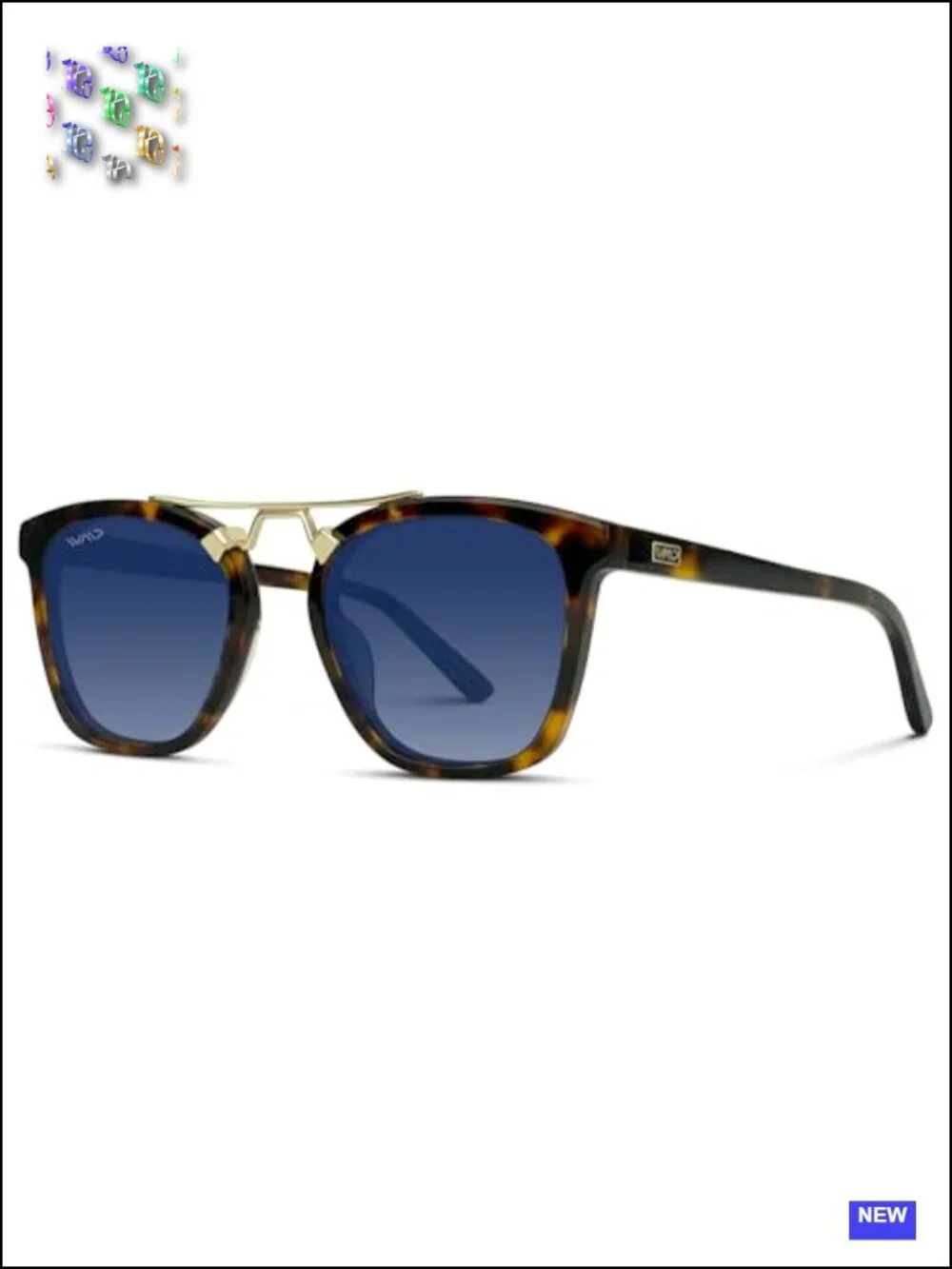 Women's Oversized Square Polarized Sunglasses UV400 Acetate Metal Double-Bridge